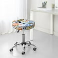 thumbnail image 4 of Uemuo Insects and Flowers Pattern Round Bar Stool Seat Covers Washable Stool Cushion Slipcover Elastic Bar Chair Covers-, 4 of 7