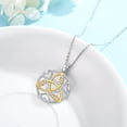 thumbnail image 7 of Midir&Etain Celtic Necklace 925 Sterling Silver Celtic Love Knot Pendant Vintage Trinity Irish Jewelry Good Luck Birthday Gift for Women, 7 of 7