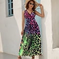 thumbnail image 2 of Animal Print Patterns Sleeveless Dress Female Clothing Dress Women Summer 2025 Dress, 2 of 7
