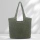 thumbnail image 4 of Bolsas de playa de verano Bolsa tejido de gran capacidad para mujer Bolsas de moda (Verde militar) Hugtrwg  Para Estrenar, 4 of 6