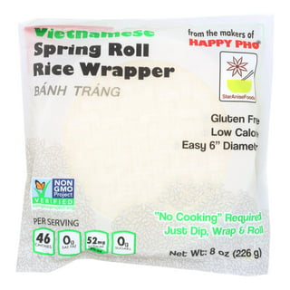 Star Anise Foods Vietnamese Brown Rice Spring Roll Wrapper -- 8 oz