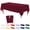 Burgundy, variant on Minzimin 2PCS  Rectangle Disposable Plastic Tablecloths 54 x 108 Inch Party Table Covers