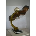 thumbnail image 5 of Nifao Eagle Soaring Bronze Statue by W Aribu – Home Decor Sculpture, 16"L x 7"W x 20"H, 5 of 10