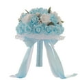 thumbnail image 2 of Clearance Artificial flowers under $5,Artificial And Dried Flower Colors Bridal Bouquet Ribbon Wedding Bouquet Bride Holding Flower PE Rose Bridesmaid Wedding Foam Flowers Rose, 2 of 9