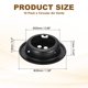 thumbnail image 2 of Uxcell 10pcs Ventilaciones Circulares 1" (25mm) Diseño de Panal de Acero Inoxidable Louver Redondo Malla Agujero Louver para Cocina Baño Armario de Zapatos Vestidor, Negro, 2 of 6