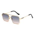 thumbnail image 4 of Large frame sunglasses double bridge men s sunglassesSmoky Gray, 4 of 4