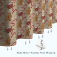 thumbnail image 6 of Brown Christmas Gingerbread and Drink Pattern Shower Curtain 72"x84" ,Bathroom Decorative Shower Curtains Set with 12 Hooks,Modern Waterproof Washable Shower Curtain, 6 of 6