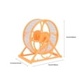 thumbnail image 2 of TABLZONE 2Pcs Quiet Operation Hamster Wheel Yellow PP Exercise Wheel For Guinea Pig, 2 of 7