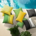 thumbnail image 5 of Pack of 2 Outdoor Indoor Throw Decorative Pillow Cover Contrast Color Design Decorative Waterproof Patio Pillows Cushion Case for Couch Tent Park,Black and White 18 x 18 in, 5 of 6
