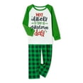 thumbnail image 2 of Fiomva Matching Christmas Pajamas for Family, Funny Holiday Cute Let It Snow Print Tops and Plaid Pants Xmas Sleepwear Pjs Set, 2 of 8