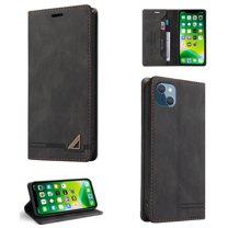 Wallet Cover for iPhone 13 mini, RFID Blocking Credit Card Slot Stand Slim Premium PU Leather & Soft TPU Back Shockproof Flip Folio Book Magnetic Cover For iPhone 13 Mini - 5.4",
Black