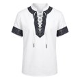thumbnail image 5 of Zylarhe Kids Halloween Tops Fun Graphic Short Sleeve Tee with Boat Print for Boys White 9-10 Years, 5 of 6