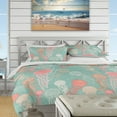 thumbnail image 4 of Designart 'Jellyfish Pattern' Nautical & Coastal Duvet Cover Set, 4 of 4