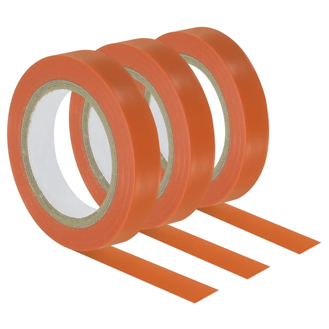 Unique Bargains 32.8Ft Tennis Racket Badminton Racquet Grip Finishing Tapes, Orange 3 Pack