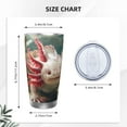 thumbnail image 4 of KLL Colorful Axolotl Underwater Print 40oz Stainless Steel Insulated Car Cup with Spillproof Lid - Keep Your Drink Hot or Cold on the Go-Straw Three-piece Set, 4 of 8