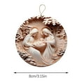 thumbnail image 2 of Nativity Scene Ornament with Double-Sided Acrylic Printing for Christmas Tree Decoration, 3.15 Inch Religious Holiday Keepsake Gift, 2 of 7