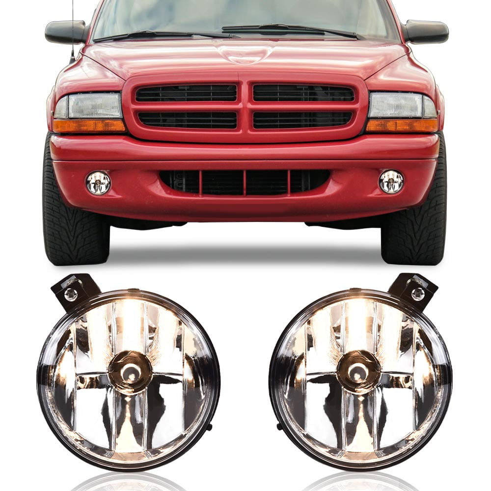 CROSSDESIGN Front Bumper Fog Lights Fit for Dodge Dakota 2001-2004/Dodge Durango 2001-2003