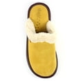 thumbnail image 5 of Lazy Dogz Womens Otto Faux Fur Trim Suede Slippers, 5 of 8