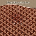 thumbnail image 4 of SIXHOME Bathroom Rugs Waffle Bath Rug Super Soft Absorbent Non Slip Bath Mat Beside Tub Rubber Backed Machine Washable Bathroom Rugs with Tassels Boho Bathroom Decor 17" x 24" Orange, 4 of 7