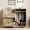 Dressers | Natural, variant on 43.3" H Armoire Wardrobe Closet with 4 Drawers and 2 Doors, Hanging Rod, Multifunctional Wooden Dresser with Storage Closet, Bathroom Cabinet for Bedroom, Gray