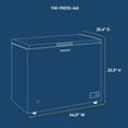 thumbnail image 6 of Farberware 10.4 Cu Ft Chest Freezer White - spacious, energy-efficient freezer ideal for bulk food storage in homes, garages, and basements, 6 of 14