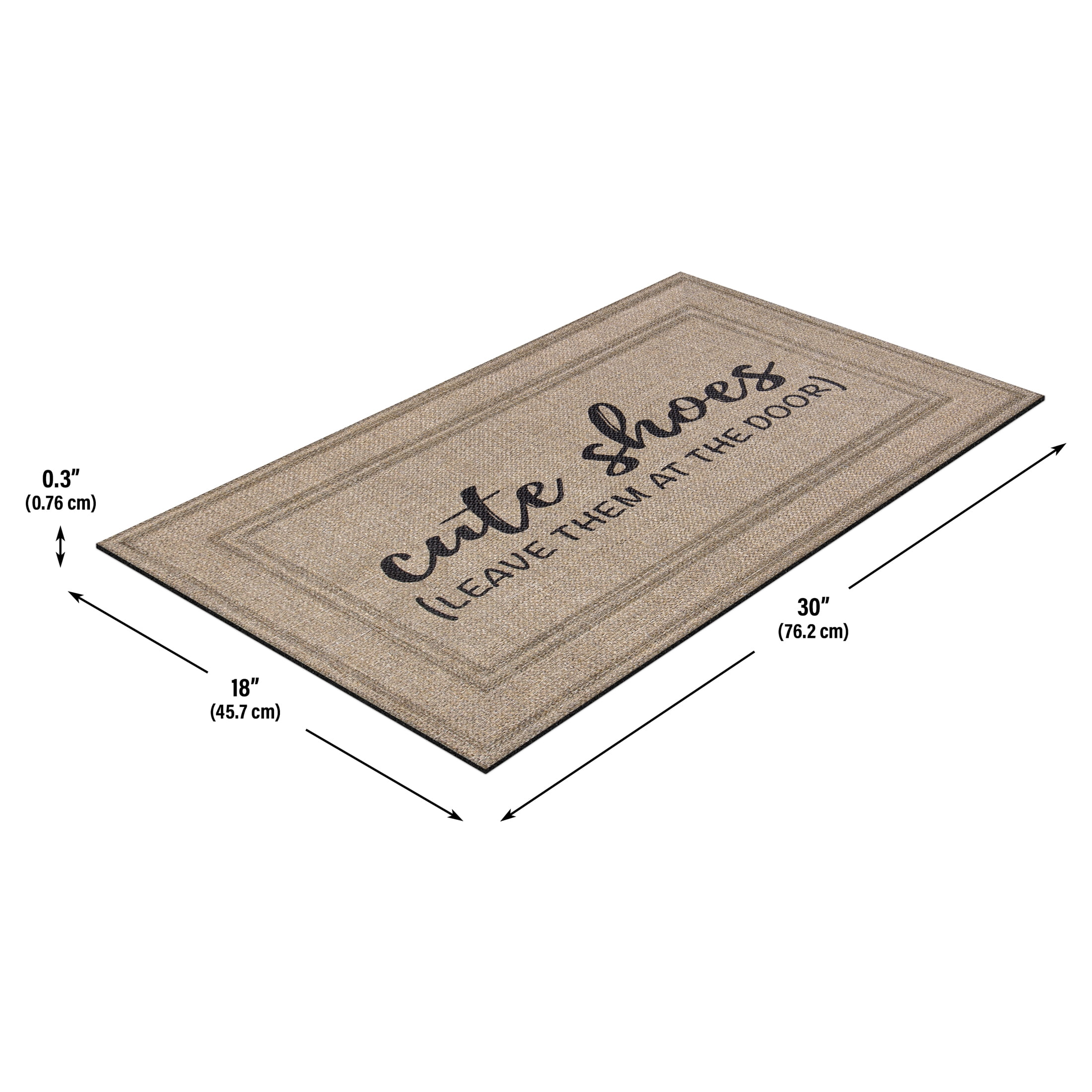 Soho Cute Shoes Leave Them at The Door, Apache Mills Sisal 18x30 Indoor Outdoor Doormat