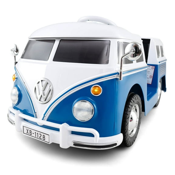 Infans Licensed Volkswagen Ride-on Bus with Cup Holder, LED Headlights, Music & Horn