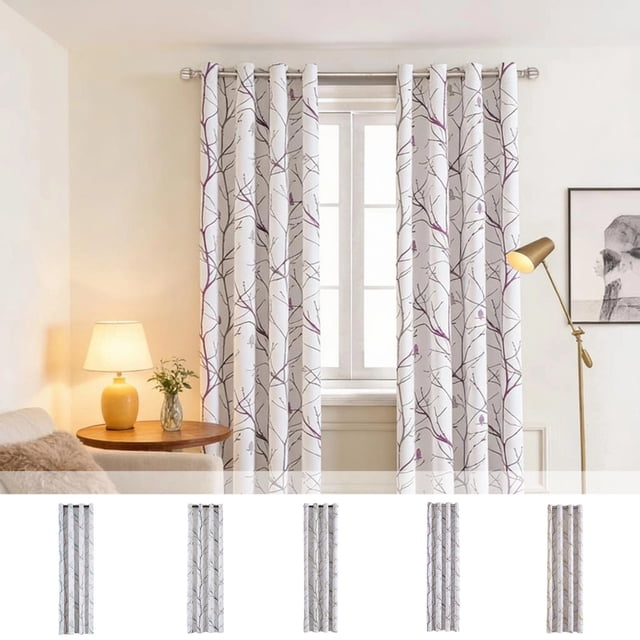 Paredes opacas Panel oscurizador extra grueso aislado térmicamente para dormitorio o salón, poliéster mate, 52 x 84 pulgadas, panel único