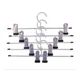 thumbnail image 3 of Perchas de Metal Zhivalor Antideslizantes con 2 Clips Ajustables Negro 10 Unids, 3 of 5