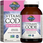 Garden of Life Vitamin Code 50 & Wiser Women's Multi, 240 Capsules