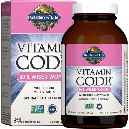 Garden of Life Vitamin Code 50 & Wiser Women's Multi, 240 Capsules