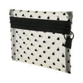 thumbnail image 1 of 1 Pc Bolsa de Cosméticos de Malla con Corazón para Mujeres para Actividades al Aire Libre, Viajes de Negocios, Nylon Beige-Medio, 1 of 3