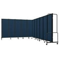 thumbnail image 3 of NPS Room Divider 6' Height 11 Sections Blue Panel Black Frame, 3 of 3