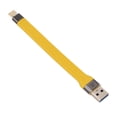 thumbnail image 3 of Cable USB C Corto, Cable USB A Corto De 10Gbps A USB C Transmisión Eficiente PD 100w 5A Carga Rápida Pequeña Portátil Para Tableta, 3 of 7