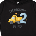 thumbnail image 3 of Inktastic I'm Digging Being 2 Birthday Truck Toddler Hoodie, 3 of 4