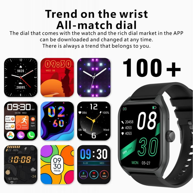 4.6 cm / 1.69 inch Smartwatch for Men and Women Sports Watch with Heart Rate Monitor, Sleep Monitor, 24 Modes, Sports Modes, Smartwatch, Waterproof, IP68, Digital Smartwatch for Android and iOS 4.6 cm / 1.69 inch Smartwatch for Men and Women Sports Watch with Heart Rate Monitor, Sleep Monitor, 24 Modes, Sports Modes, Smartwatch, Waterproof, IP68, Digital Smartwatch for Android and iOS