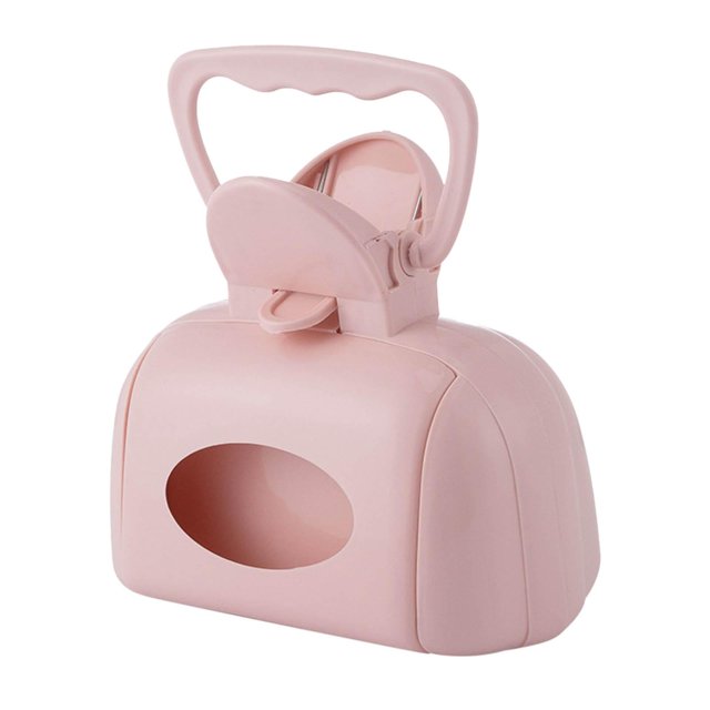 Pet Pooper Scooper Portátil Para Perros Grandes Con Bolsa/dispensador De Pa?uelos Rosa Sunnimix recogedor de aguafiestas