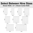 thumbnail image 6 of Pink Gray Flower Shower Curtain 72''''W x 72''''L White Grey Daisy Floral Ink Painting Botanical Simple Elegance Bathroom Curtains Polyester Fabric 12 Pack Plastic Hooks, 6 of 6