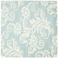 thumbnail image 5 of SAFAVIEH Soho Logan Floral Wool Area Rug, Blue/Ivory, 6' x 6' Square, 5 of 7