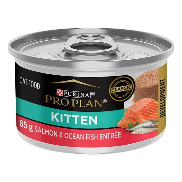 Purina Pro Plan Développement Entrée de Saumon et Poisson de Mer, Nourriture Humide pour Chatons 85 g