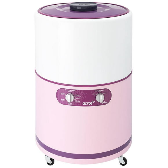 Lavadora Acros ALF-2053ER 20 kg ROSA redonda