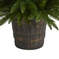 thumbnail image 5 of Nearly Natural 5' Fir Artificial Christmas Tree with 200 Multicolored Lights in Decorative Container, 5 of 7