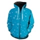 thumbnail image 1 of Sudadera con capucha y cremallera para hombre, con estampado de copos de nieve de invierno, manga larga, estilo hip hop, con estampado 3D, de gran tamaño, unisex, estilo Harajuku para adolescentes, 1 of 6