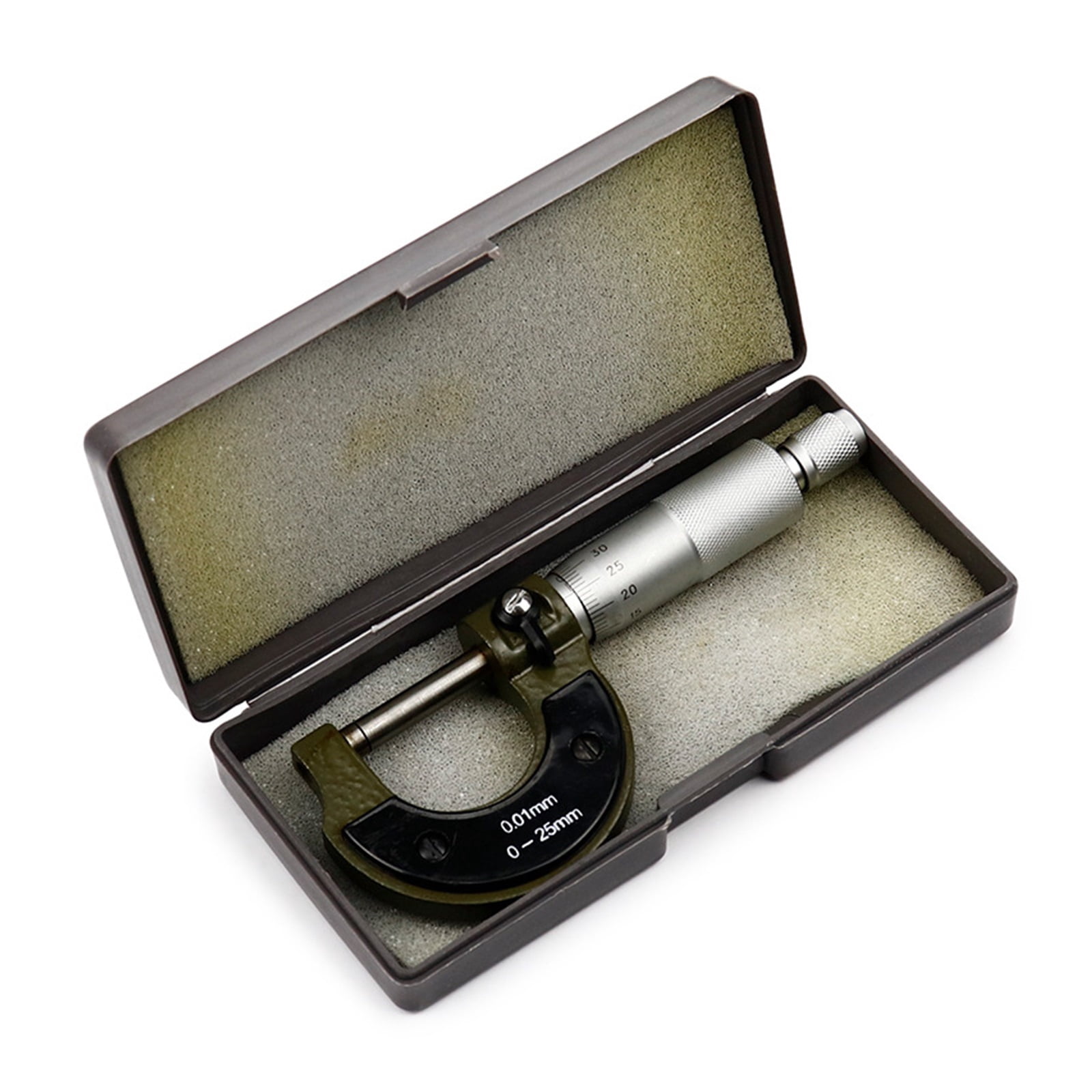 Precision Measuring Made Easy With Mechanical Workshop Tools - Spiral Micrometer Caliper For 25mm Diameters With 0.01mm Accuracy