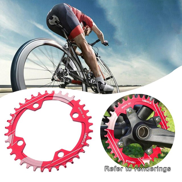 ancho de 104 BCD de cadena de aluminio rueda de cadena de para 36T rojo shamjiam Plato de bicicleta de montaña