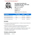 thumbnail image 2 of Rear Brake Pad and Rotor Kit - Compatible with 1998 - 2002 Honda Accord 2.3L 4-Cylinder 1999 2000 2001, 2 of 2