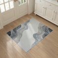 thumbnail image 3 of ODIKA 3'x5' Washable Area Rug Non-Slip, Flatweave, Easy Care Under Abstract Plush Swirl Gentle Ombre Gradient Transitions for Hallway, Laundry Room, 3 of 7