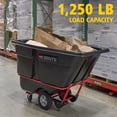 thumbnail image 4 of BRUTE Tilt Dump Truck/Trash Cart/Garbage Collection/Recycling, 1 Cubic Yard, Waste Collection, 1,250 lbs. Capacity, Black, Office/Warehouse/Facility Management (FG131500BLA), 4 of 7
