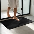 thumbnail image 5 of Zynviq Solid Color Bathroom Rugs 15.7" X 23.6" Bath Rugs Rubber Black Rectangular Washable Absorbent Small Rug for Bath, 5 of 6