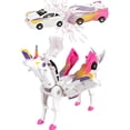 thumbnail image 1 of Coche Transformation Toy Liluwushe Unicorn para niñas de 4 a 6 años, 1 of 6